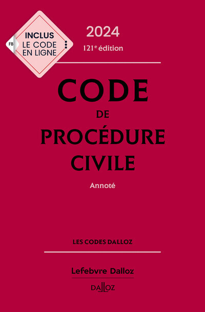 Книга Code de procédure civile 2024, annoté. 115e éd. Pierre Callé