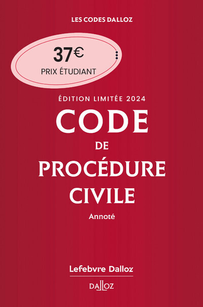 Книга Code de procédure civile 2024 annoté. Édition limitée. 115e éd. Pierre Callé