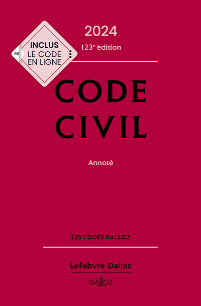Könyv Code civil 2024, annoté. 123e éd. Xavier Henry