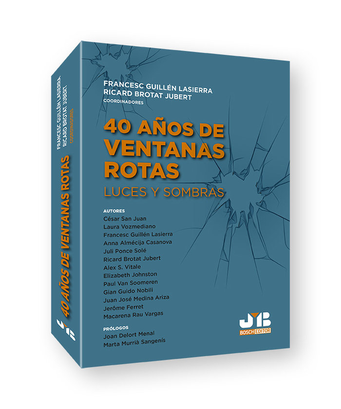 Kniha 40 AÑOS DE VENTANAS ROTAS GUILLEN LASIERRA