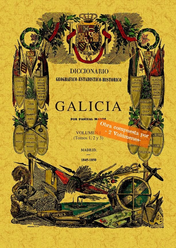 Kniha DICCIONARIO GEOGRAFICO-ESTADISTICO-HISTORICO GALICIA 1 MADOZ