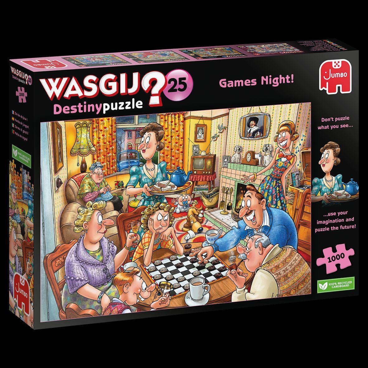 Játék Wasgij Destiny 25 - Games Night - 1000 Teile 