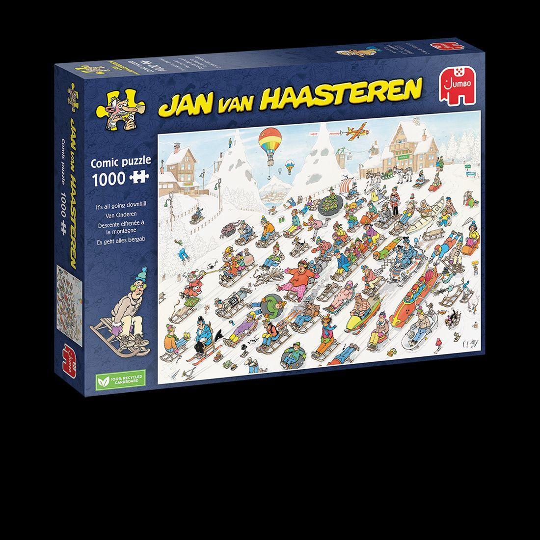 Hra/Hračka Jan van Haasteren - Es geht nur bergab - 1000 Teile 