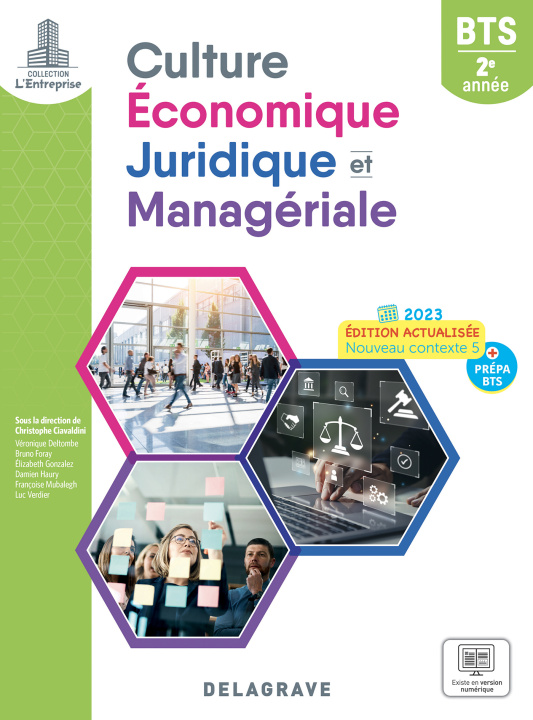 Kniha L'entreprise - Culture économique, juridique et managériale (CEJM) 2e année BTS (2023) - Pochette élève Deltombe