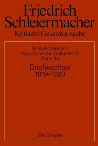 Kniha Briefwechsel 1819-1820 Simon Gerber