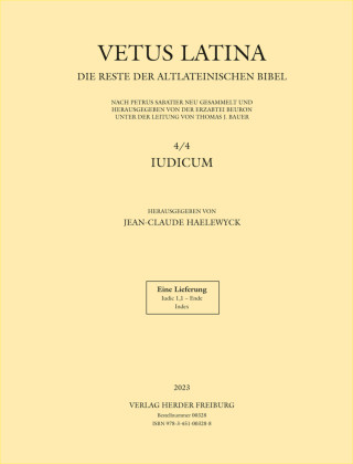 Book Vetus Latina Jean-Claude Haelewyck