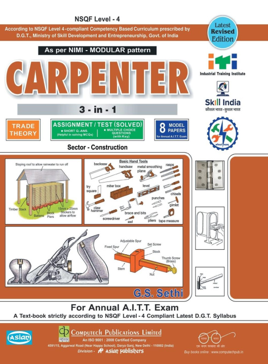 Książka Carpenter 3-In-1 Th. & Asst./Model (Sol.)  (Nsqf - Modular) 