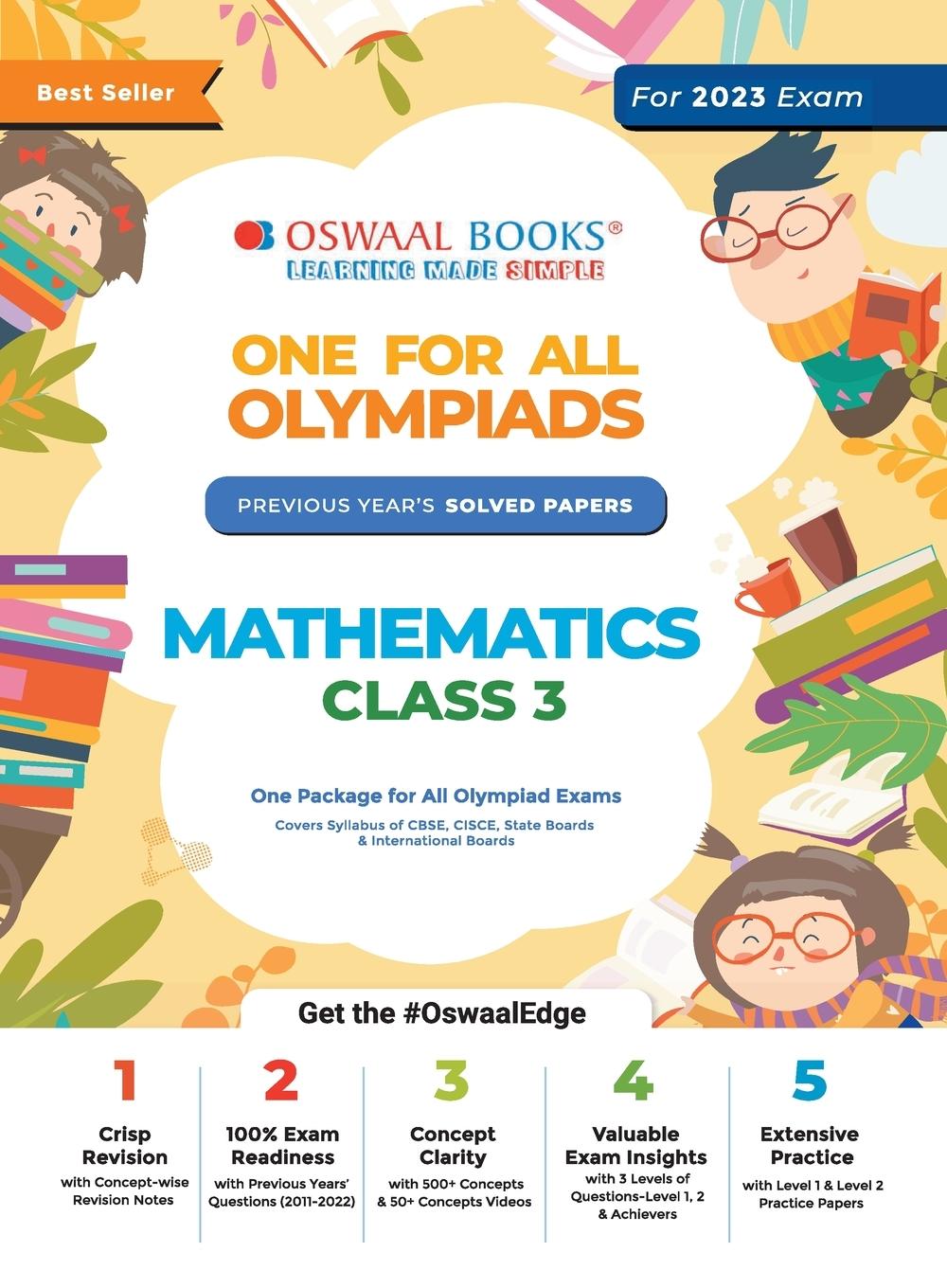 Buch Oswaal One For All Olympiad Previous Years' Solved Papers, Class-3 Mathematics Book (For 2022-23 Exam) Oswaal Editorial Board