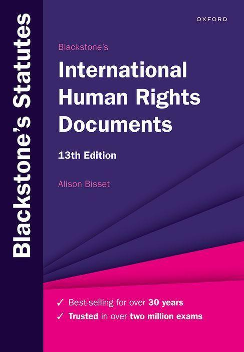 Book Blackstone's International Human Rights Documents 13/e (Paperback) 