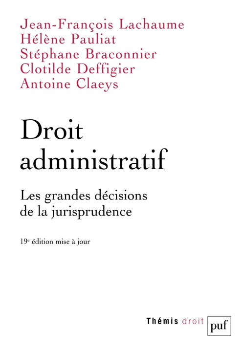 Kniha Droit administratif. Les grandes décisions de la jurisprudence Claeys