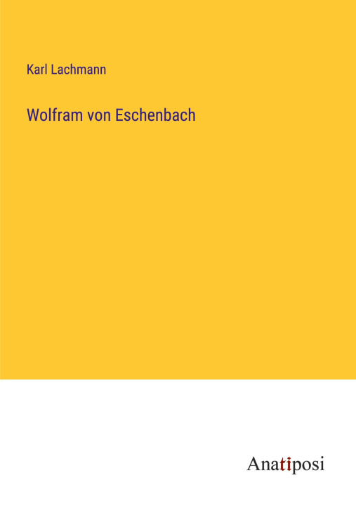 Book Wolfram von Eschenbach 