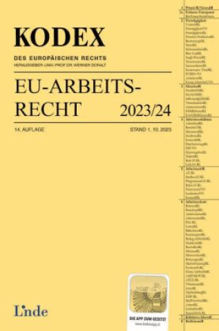 Carte KODEX EU-Arbeitsrecht 2023/24 Andreas Schmid