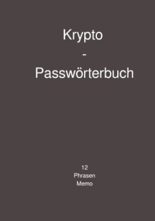 Βιβλίο Krypto - Passwörterbuch Peter Falk