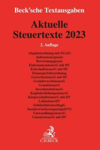 Книга Aktuelle Steuertexte 2023 