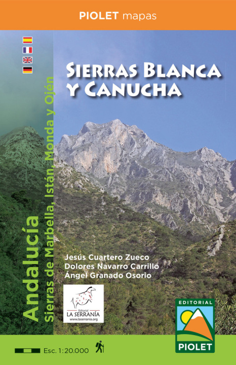 Kniha Sierras Blanca y Canucha. Escala 1:20.000 Piolet