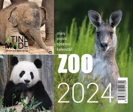 Kniha Kalendář 2024 Zoo, stolní, týdenní, 150 X 130 mm 