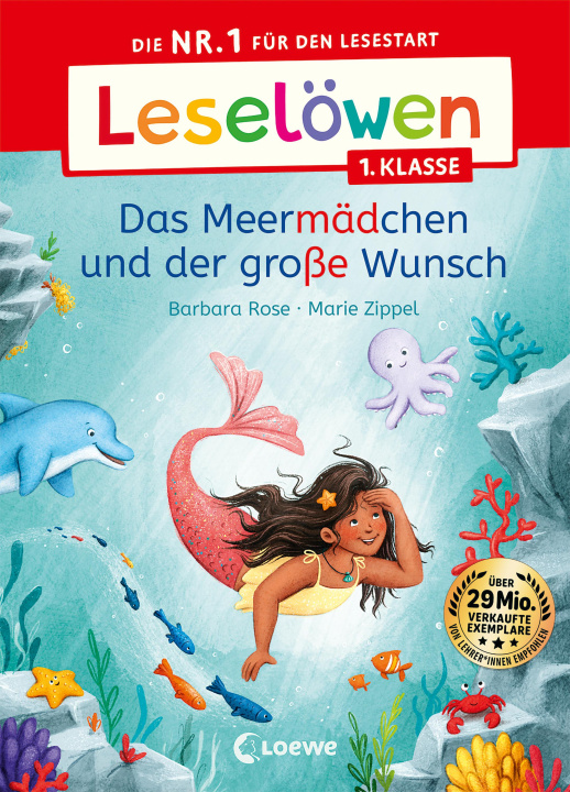 Książka Leselöwen 1. Klasse - Das Meermädchen und der große Wunsch Loewe Erstlesebücher