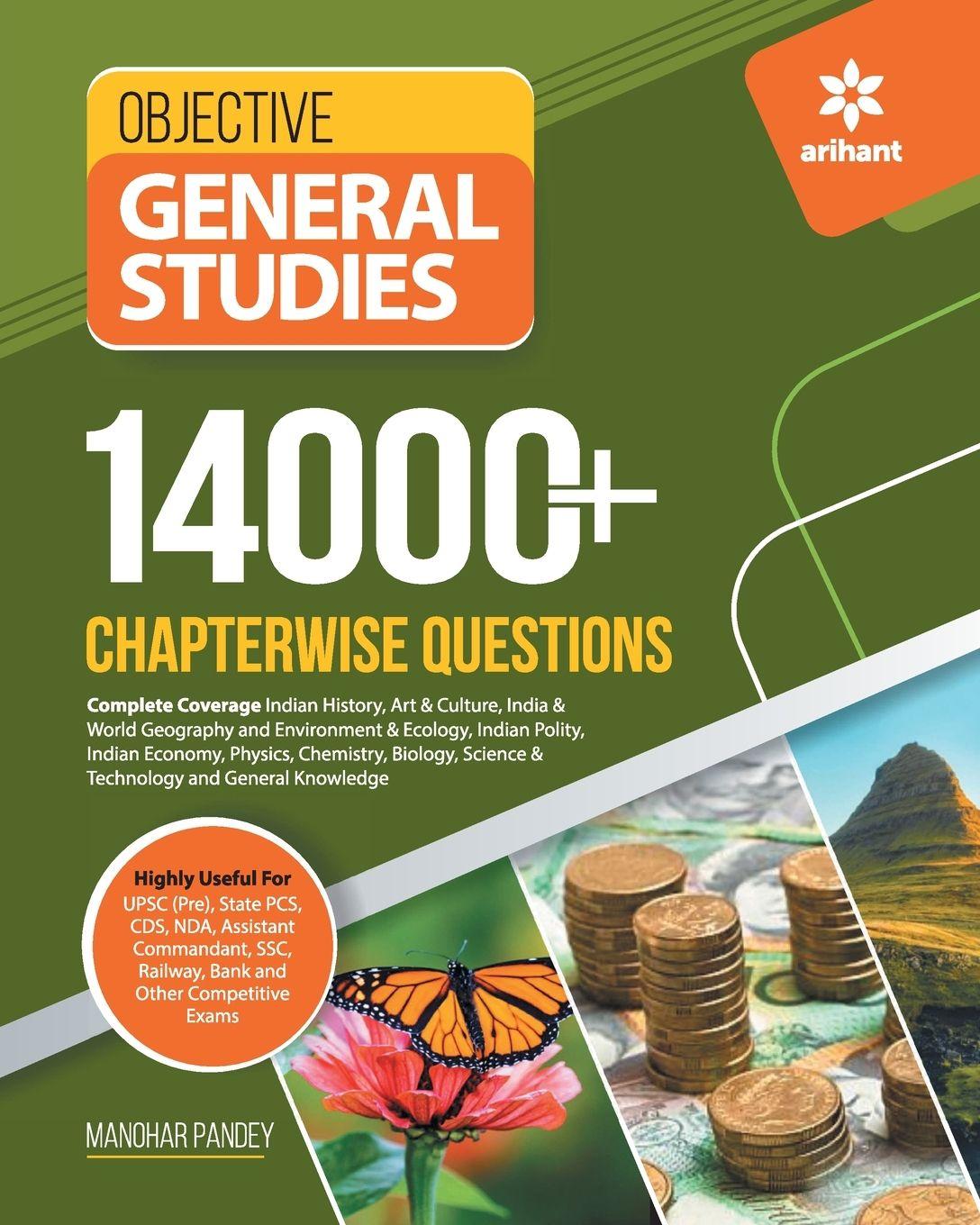 Książka 14000+ Chapterwise Questions Objective General Studies Manohar Pandey