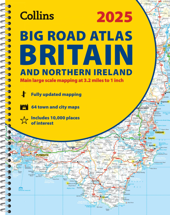 Carte 2025 Collins Big Road Atlas Britain and Northern Ireland Collins Maps