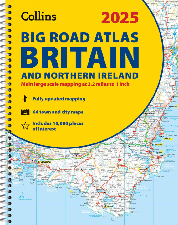 Knjiga 2025 Collins Big Road Atlas Britain and Northern Ireland Collins Maps