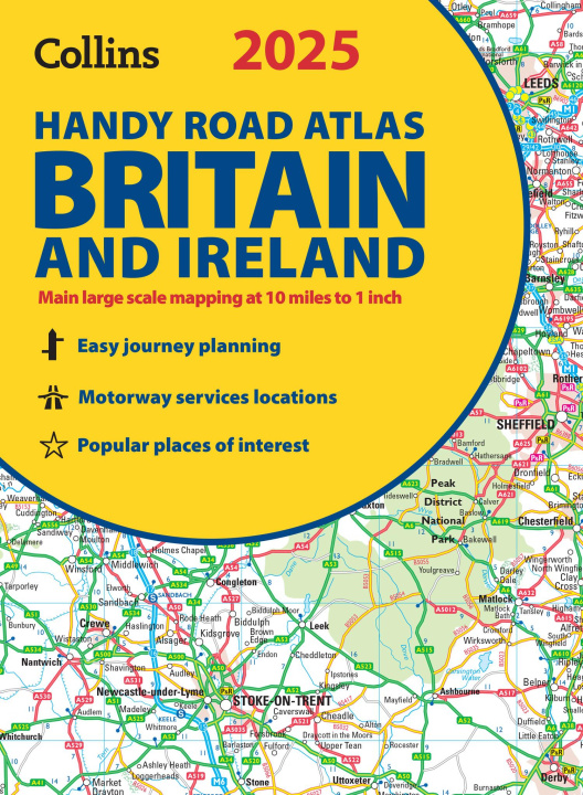 Kniha 2025 Collins Handy Road Atlas Britain and Ireland Collins Maps
