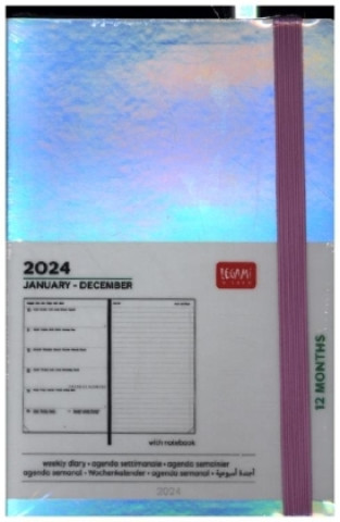 Kniha Wochenkalender Medium Notiz. - 2024 - Medium Weekly Diary With Notebook - Holo 