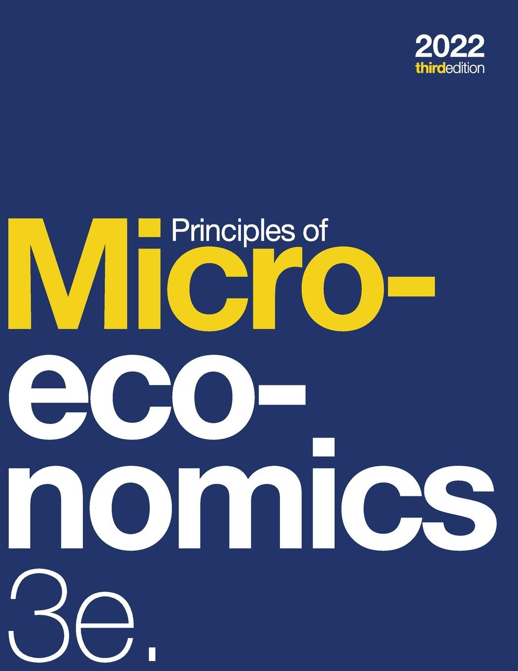 Könyv Principles of Microeconomics 3e Daniel Macdonald