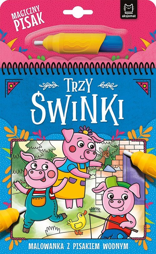 Kniha Trzy świnki. Malowanka z pisakiem wodnym 