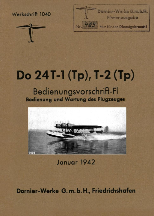 Книга DORNIER Do 24 FLYING BOAT 