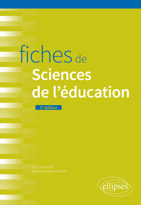Könyv Fiches de sciences de l'éducation Lapostolle