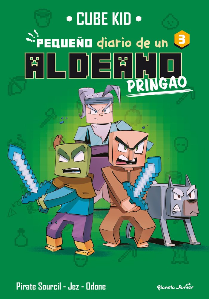 Kniha MINECRAFT. PEQUEÑO DIARIO DE UN ALDEANO PRINGAO 3 CUBE KID
