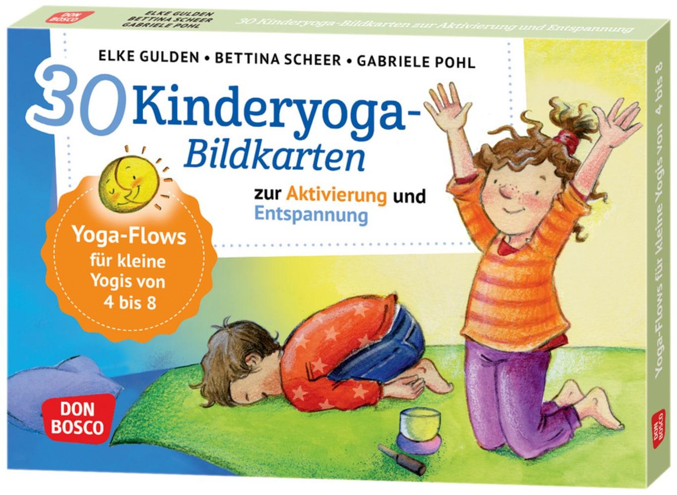 Joc / Jucărie 30 Kinderyoga-Bildkarten zur Aktivierung und Entspannung Elke Gulden