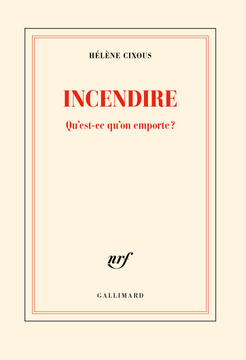 Knjiga Incendire Cixous