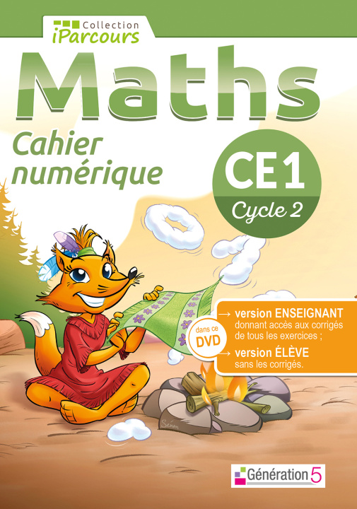 Digital Cahier numérique iParcours Maths CE1 (DVD enseignant site) 2023 HACHE