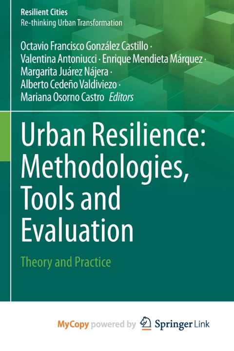 Kniha Urban Resilience Octavio Francisco González Castillo