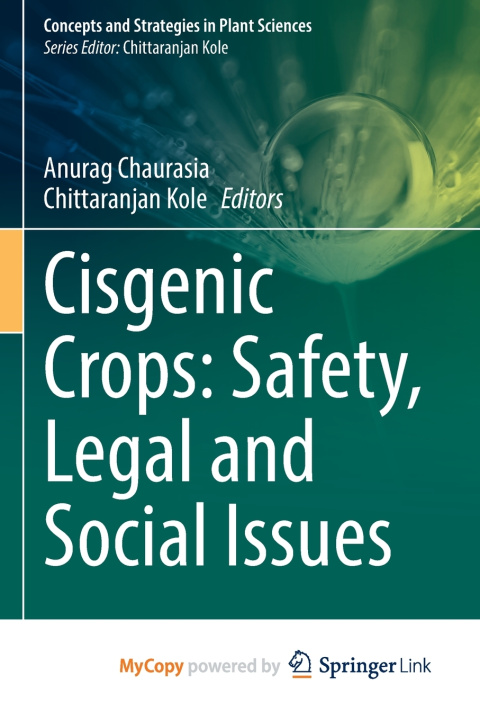 Knjiga Cisgenic Crops Anurag Chaurasia