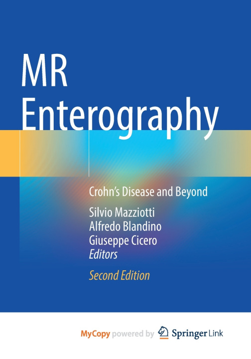 Knjiga MR Enterography Silvio Mazziotti