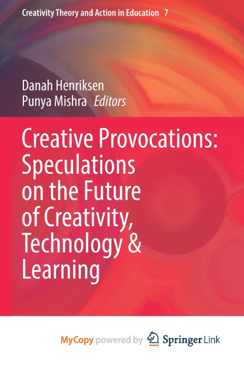 Knjiga Creative Provocations Danah Henriksen
