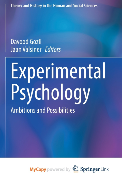 Boek Experimental Psychology Davood Gozli