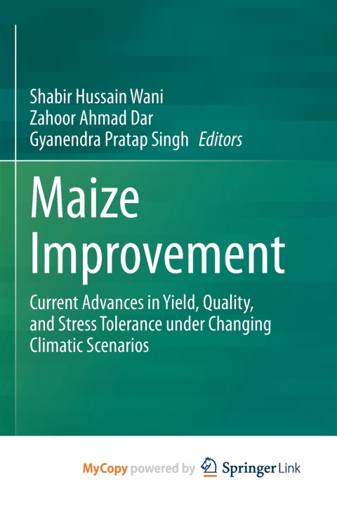 Knjiga Maize Improvement Shabir Hussain Wani