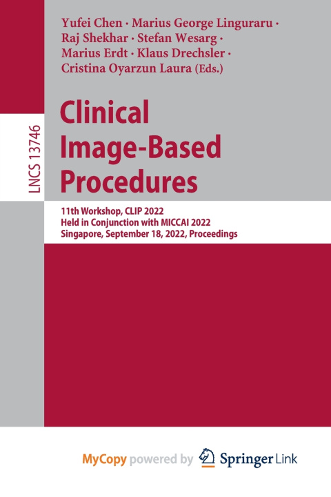 Book Clinical Image-Based Procedures Yufei Chen