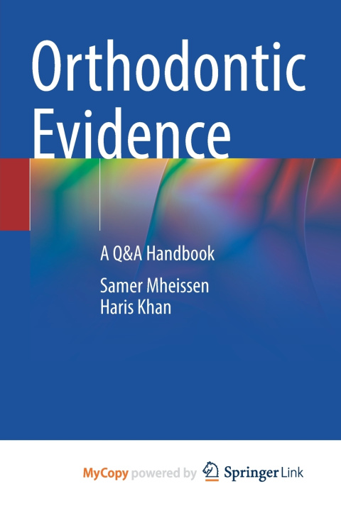 Knjiga Orthodontic Evidence Mheissen Samer Mheissen
