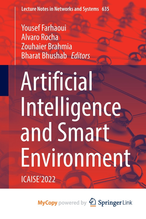Book Artificial Intelligence and Smart Environment Yousef Farhaoui