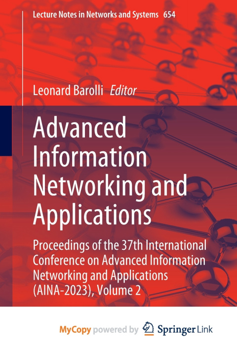 Book Advanced Information Networking and Applications Leonard Barolli