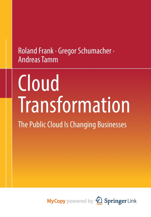 Knjiga Cloud Transformation Frank Roland Frank