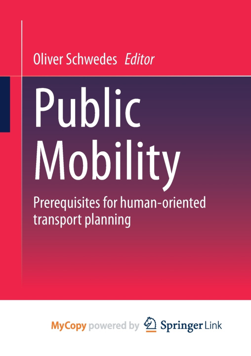 Knjiga Public Mobility Oliver Schwedes