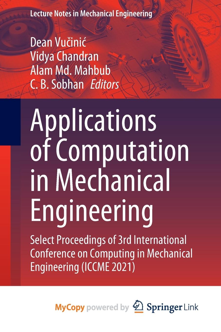 Knjiga Applications of Computation in Mechanical Engineering Dean Vučinić