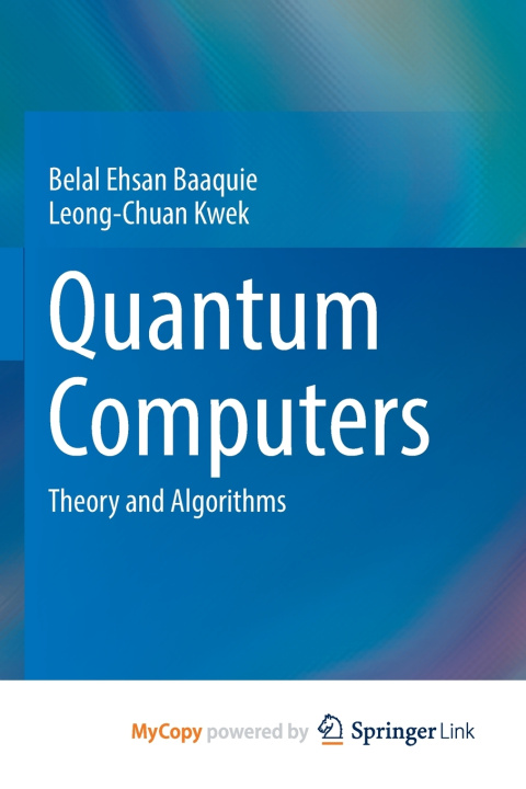 Knjiga Quantum Computers Baaquie Belal Ehsan Baaquie