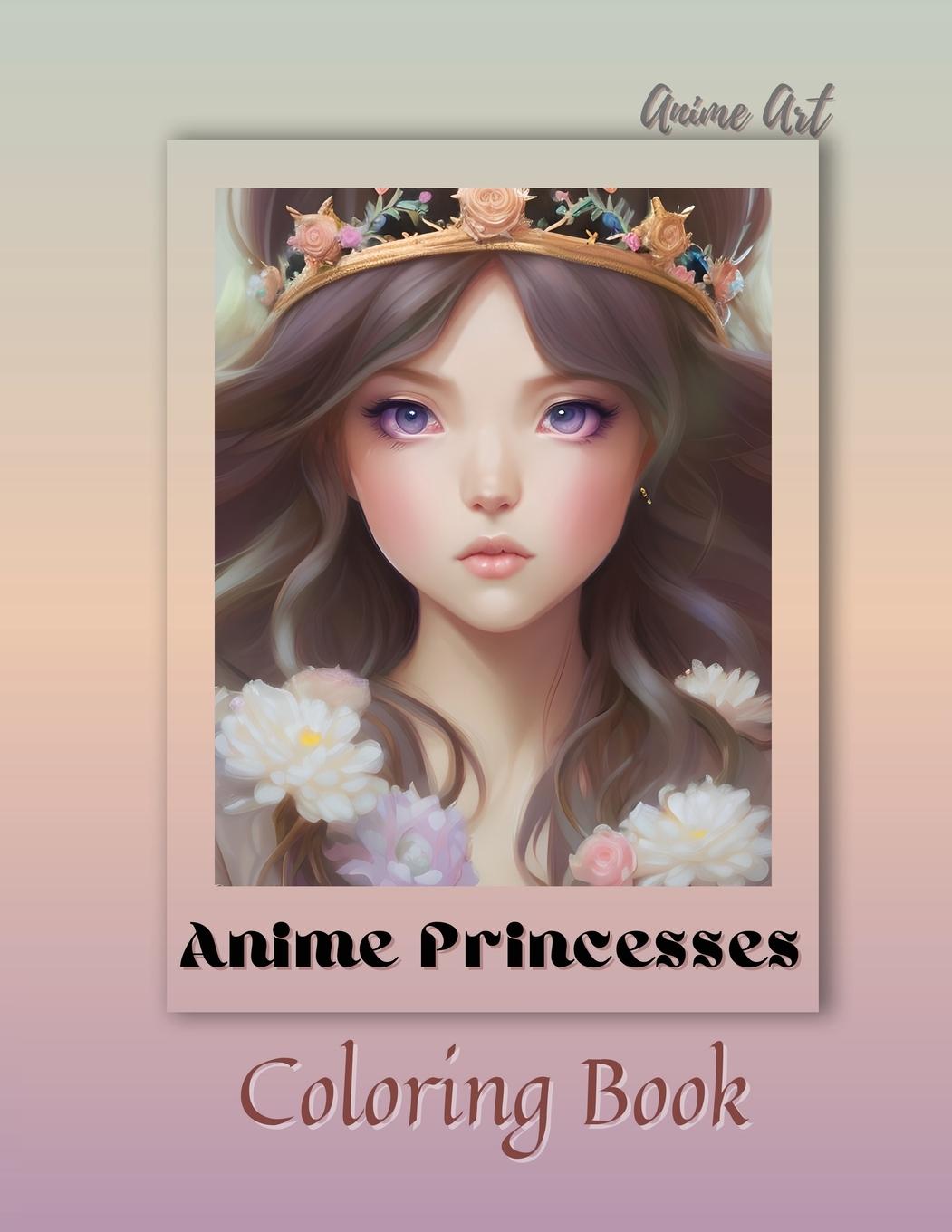 Carte Anime Art Anime Princesses Coloring Book 