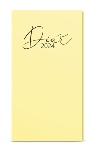 Calendar/Diary Týdenní diář 2024 Jakub Lamino Pastel kapesní žlutý 